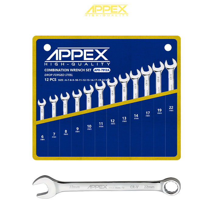 APPEX model 7912 12-piece wrench bag